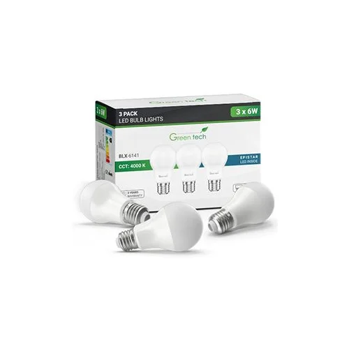  Žarulja LED 6W 6000K E27 220V IP40,A60 Epistar LED 3/1