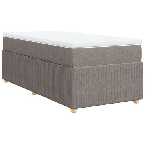 vidaXL Krevet s oprugama i madracem smeđesivi 100 x 200 cm od tkanine Cijene