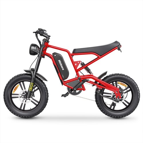 Hidoes B6 električno kolesarsko kolo - 20" - 1200W 48V 17,5Ah - rdeča, (21960347) Cene