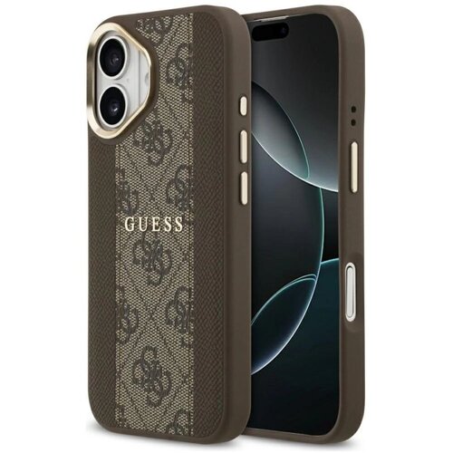 Guess Ohišje za telefon 4G Stripe MagSafe za iPhone 17 Rjava, (5000533463) Cene