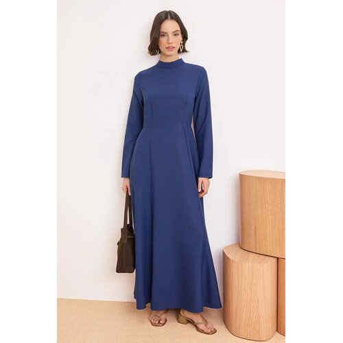 Trendyol Modest Ženska haljina Tctss26Eb00116, Tamnoplava Slike