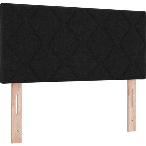  Krevet s opruga kutije Crna i Bijela i Crna 80 x 200 cm tkanina Slike