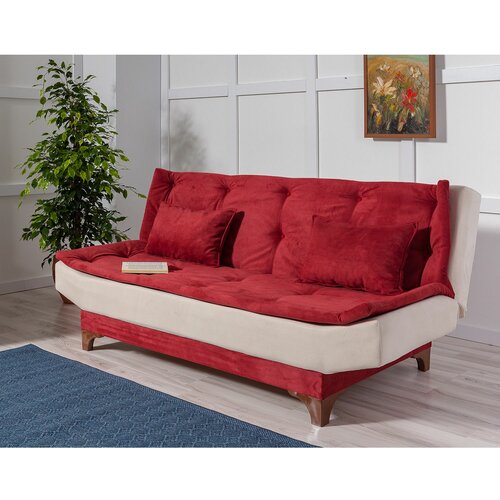 Atelier Del Sofa kelebek - claret red, cream claret redcream 3-Seat sofa-bed Slike