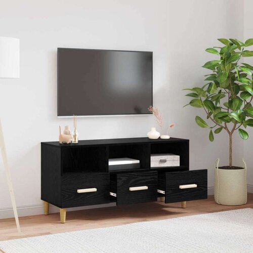  ormar Crni hrast 102 x 35 5 x 50 cm Konstruirano drvo - Crni hrast Slike