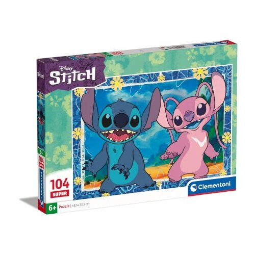 Clementoni puzzle 104 maxi disney stich ( CL23776 ) Cene