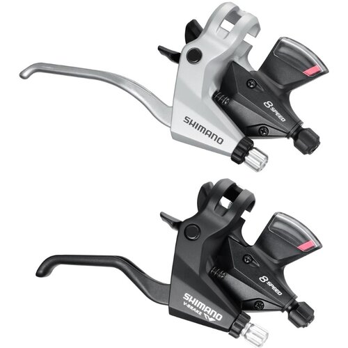  Ručica Kočnice/Mjenjača Shimano Altus St-M310-L-2, Desna 8 Brzina, Sajla 2050Mm Stainless, Rapidfire Plus, 2 Prsta Alloy, Za V-Brake, Crna Slike