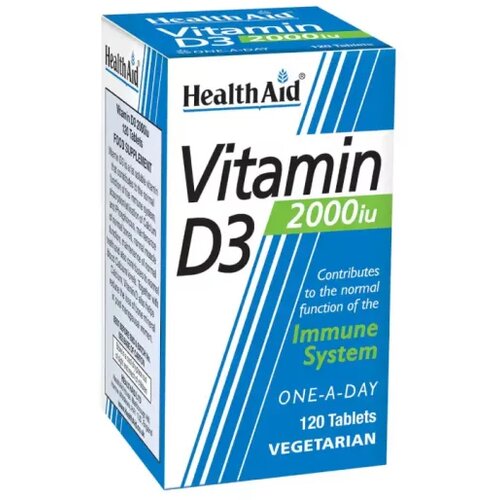 Health Aid zdravstvena pomoć Vitamind3 2000 iu / 120 tableta Cene