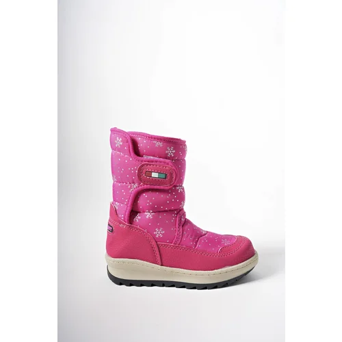 Riccon Ealgeth Kids Velcro Snow Boots 001290 Fuchsia Patterned