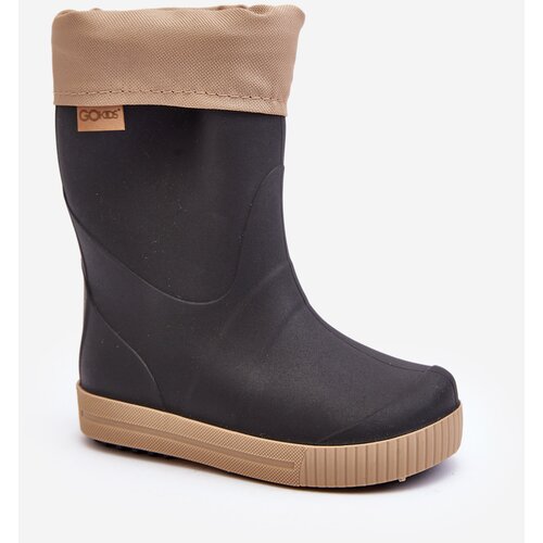 Kesi Wellington Children&amp;#039;s Boots with Warmer Snow Wave Gokids Black and Beige Slike