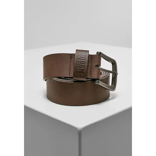 Urban Classics Accessoires Leather Imitation Belt brown