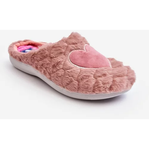 Kesi Women's Fur Home Shoes Inblu EC000099 Pink
