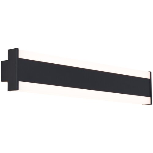 QAZQA Moderna stenska svetilka črna CCT 60cm vklj. LED IP54 - Vanya Slike