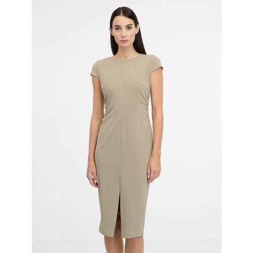 Orsay Beige women&amp;#039;s midi dress - Women&amp;#039;s Slike