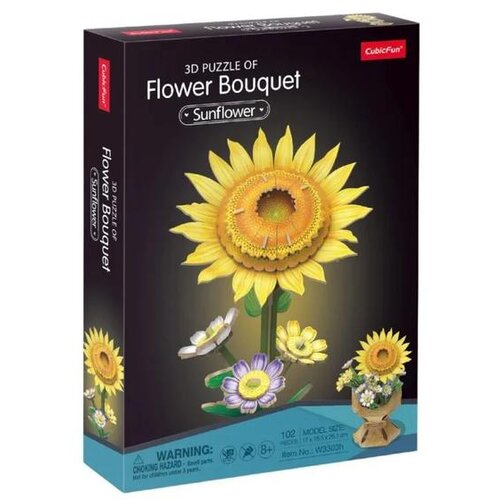 Puzzle FLOWER NOUQUET - SUNFLOWER CUBIC FUN CBF233037 W3303H 31003 Cene