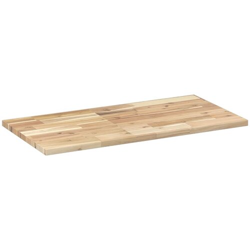  Plutajuće police 2 kom 80x40x2 cm Neobrađeno puno drvo akacije Slike