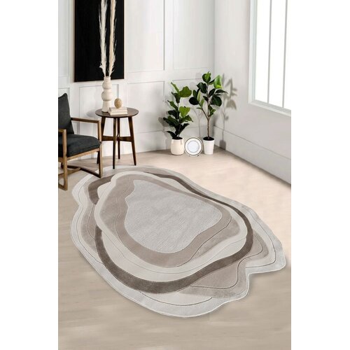 Conceptum Hypnose tepih Amorf-Ar006, Ovalan, 120 x 180 cm, krem-bež Cijene