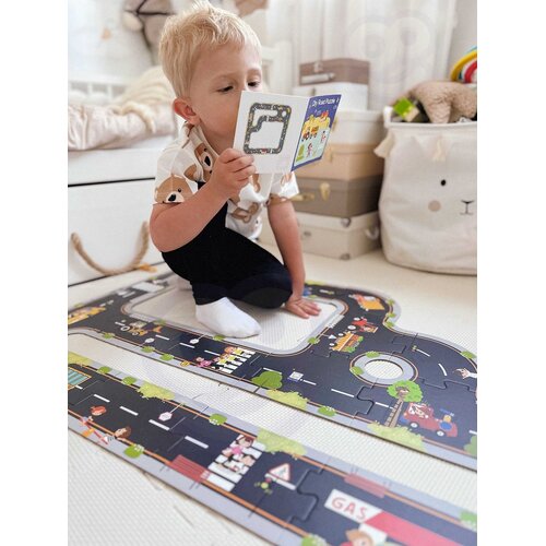 Woopie Green drvene puzzle cesta, 20 dijelova Slike