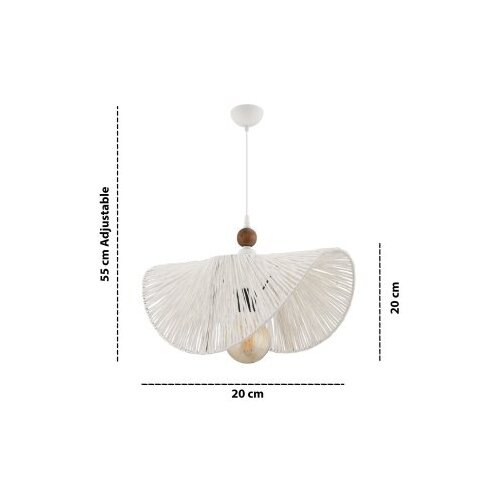 Opviq Luster Taco W White Brown Slike