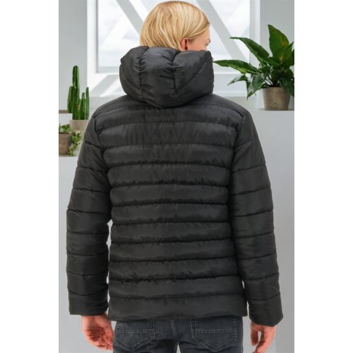 Dewberry M8658 MEN'S COAT-PLAIN BLACK Cene