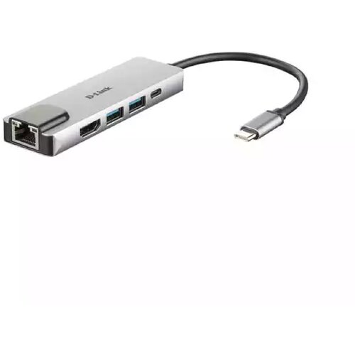 D-link USB Hub 3.1 Tip C DUB-M520 USB 3.1 Tip C/HDMI/LAN srebrne boje Slike
