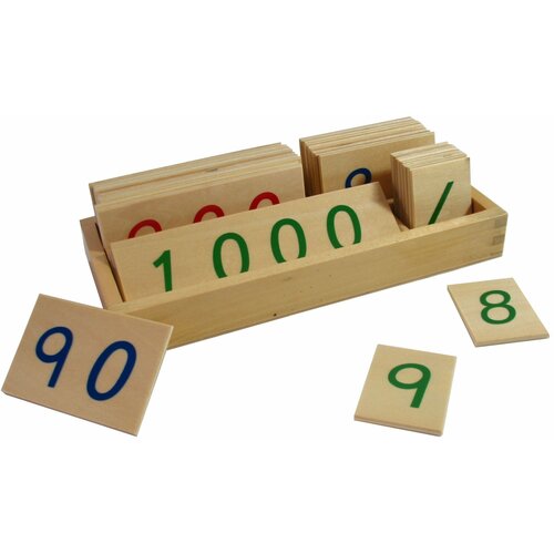 Montesori drvene numeričke pločice 1-3000 manje sa kutijom Cene