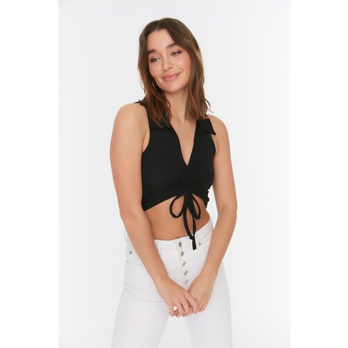 Trendyol Ruffle Detailed Collar Corduroy Knitted Slike