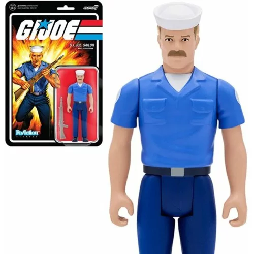 DC Comics G.I. Joe Blueshirt Mustache (Pink) 3 3/4-Inch ReAction Figure, (20499083)