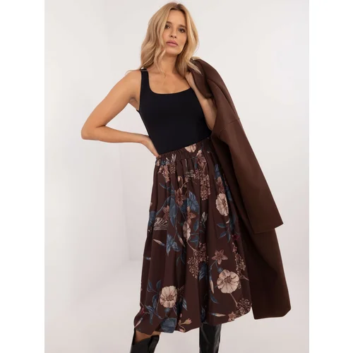 Italy Moda Skirt-DHJ-SD-19863-3.59-brown