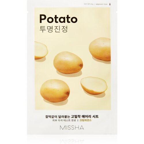 MISSHA Airy Fit Potato gladilna maska iz platna za osvetlitev kože 19 g Cene