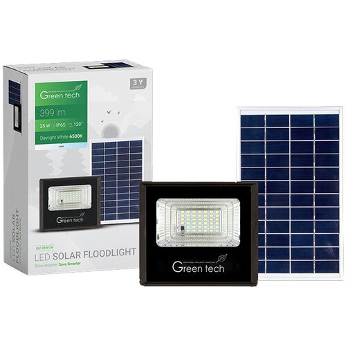  LED solarni reflektor Green Tech 25W, 6500K, IP65 Cene