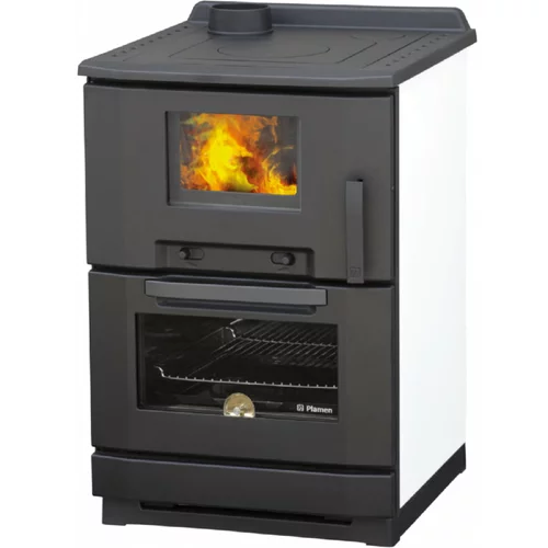 Plamen štednjak na drva calorex 100 (7,5 kw, kapacitet grijanja prostorije: 150 m³, bijele boje, crne boje)