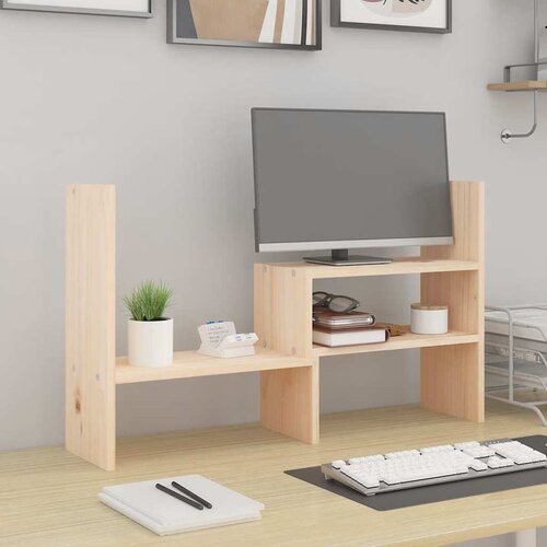  Stalak za monitor (39 - 72) x 17 x 43 cm od masivne borovine Cene