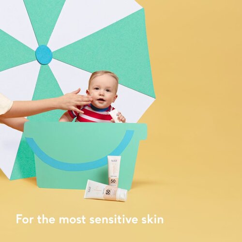 Naif Baby &amp;amp; Kids Mineral Sunscreen SPF 50 za&amp;scaron;titna krema za sunčanje za bebe i djecu SPF 50 30 ml Slike