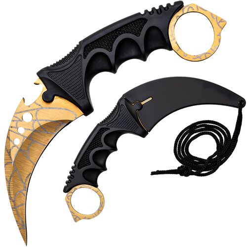  Outdoor nož Karambit YK-42137 - Zlat Slike