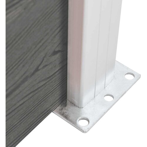  za ogradu WPC 95 x 186 cm sivi Slike