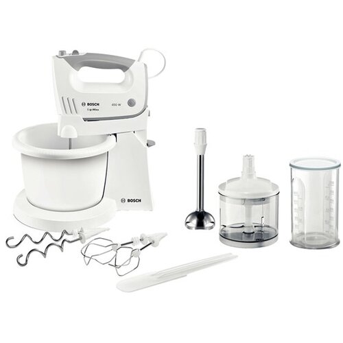 Bosch Mikser ErgoMixx MFQ36490, Sa posudom, 450W, 5 Brzina, Bijeli Cijene