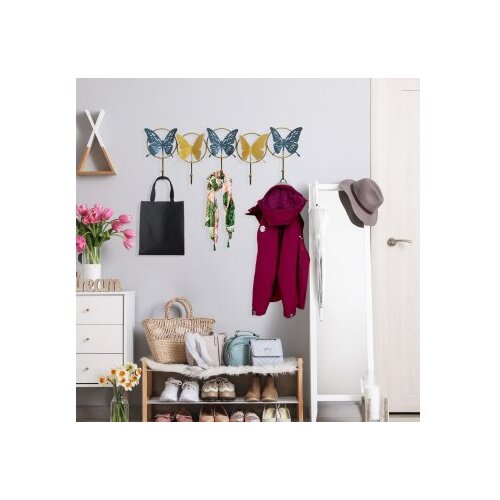 Wallxpert metalna zidna kuka multicolor ruhsar Slike