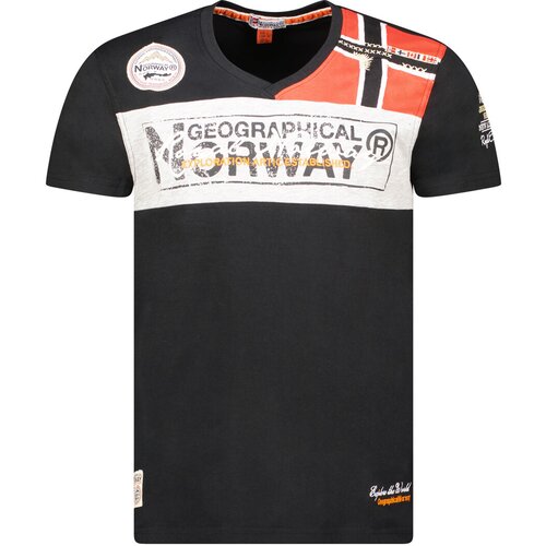 Geographical Norway Majice s kratkimi rokavi SX1130HGN-Black Črna Cene