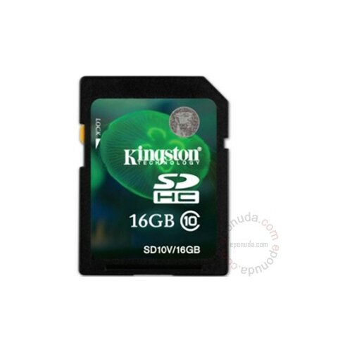 Kingston SDHC 16GB Class 10 SD10V/16GB memorijska kartica Slike