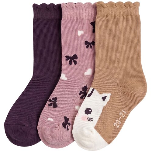 Lucky Kiddo nogavice 3 kosi LK-BGS-2 034958 D večbarvno 18/19 Slike