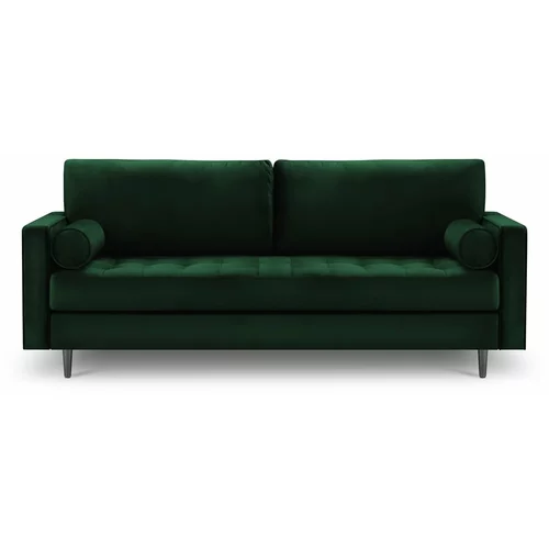 Milo Casa zelena baršunasta sofa Santo, 219 cm