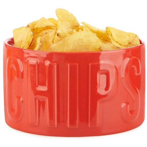 Balvi Gifts Rdeča keramična skledica za serviranje 1 l Chips – Cene