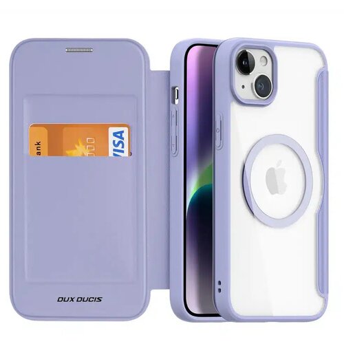 Dux ducis Skin X Pro &ndash; MagSafe kompatibilna preklopna torbica za Apple iPhone 15 Plus ljubičasta Cijene