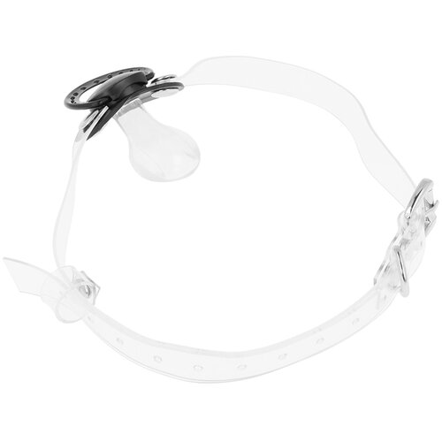 Ohmama Fetish Transparent Pacifier Gag Cene
