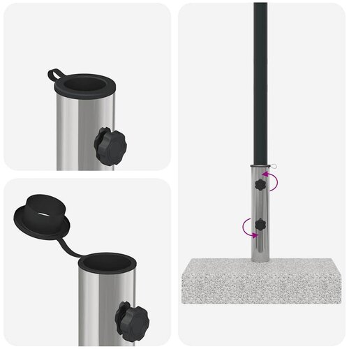 Stalak za Suncobran Granit Pravokutni 25 kg Slike