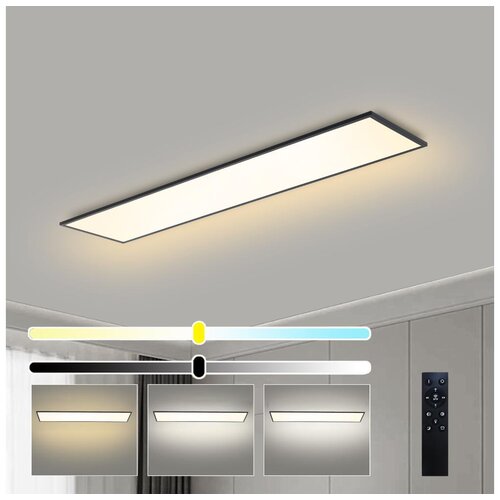  Brilagi - LED prigušiva svetiljka SLIMFRAME LED/58W/230V 120x30 cm crna + daljinski upravljač Cene