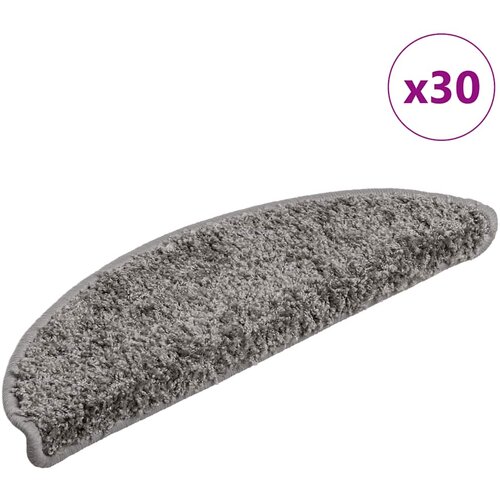 VidaXL Prostirke za stepenice 30 kom sive 56x17x3 cm Slike