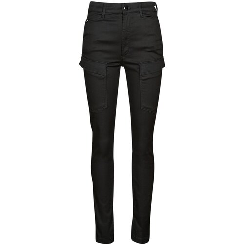 G-star Raw Hlače cargo Kafey Cargo Ultra High Skinny Črna Cene