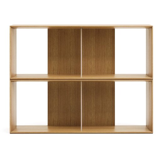 Kave Home Modularni sustav polica 2 kom u dekoru hrasta u prirodnoj boji 101x76 cm Litto – Cijene