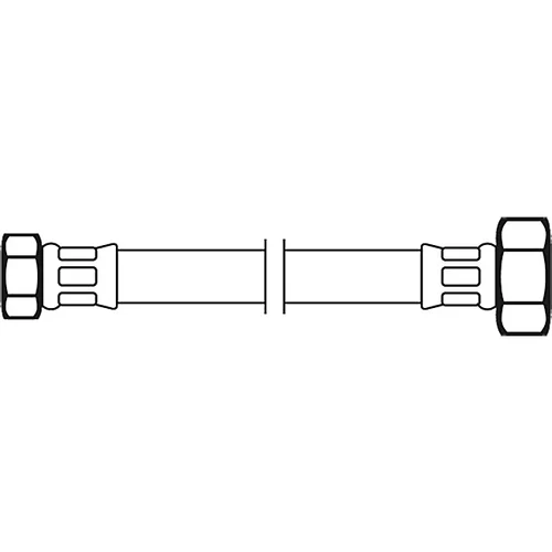  priključna cev flexo (½-palčna/⅜-palčna, dolžina: 100 cm)